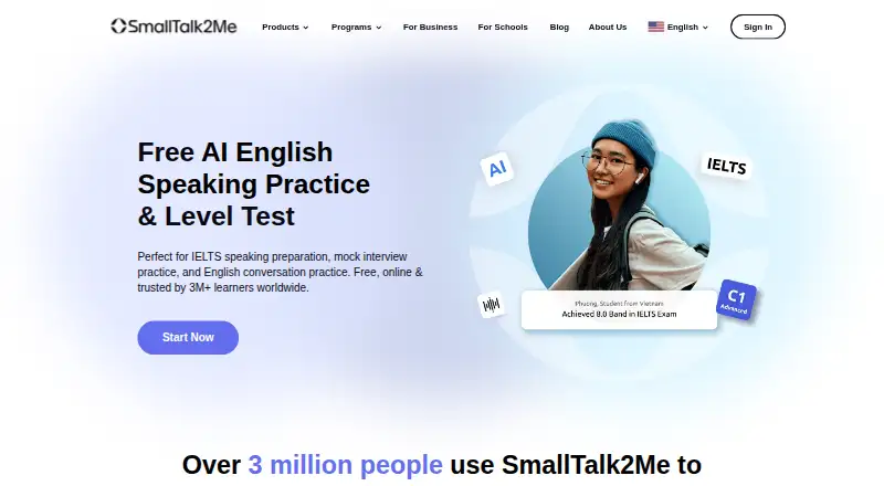 The SmallTalk2Me homepage