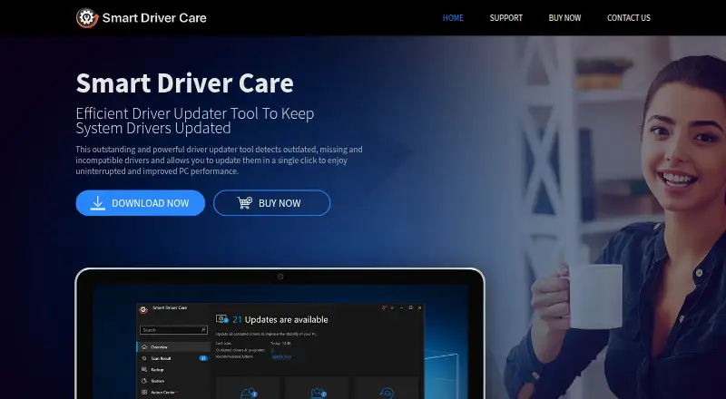 The Smart Driver Care homepage
