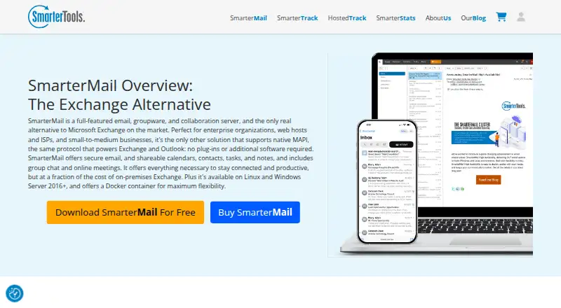 SmarterMail's website