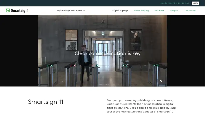 SmartSign's website