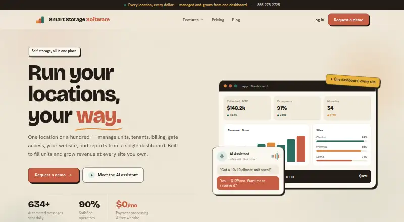 The Smart Storage Software homepage