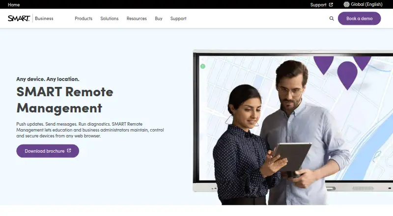 SMART Remote Management's website