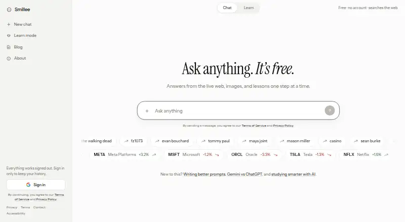 The Smillee homepage