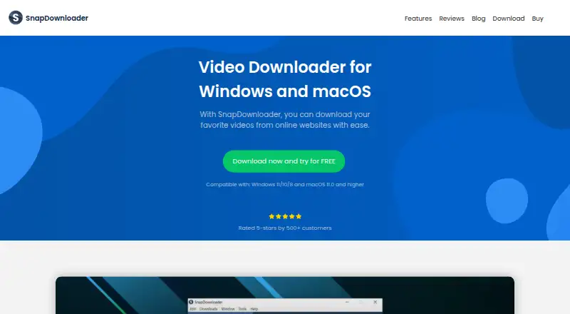 SnapDownloader's website