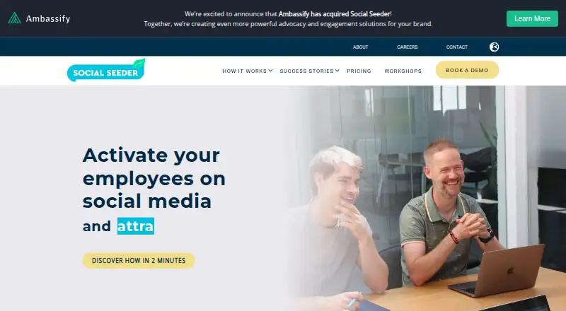 The Social Seeder homepage