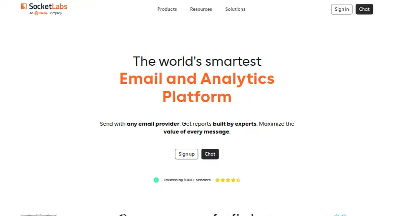 SocketLabs's website
