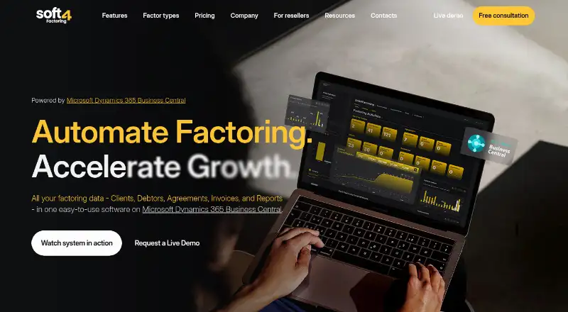SOFT4Factoring's website
