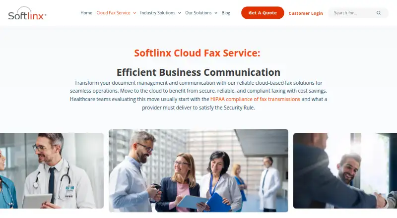 The Softlinx ReplixFax homepage
