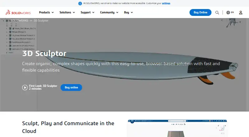 The 3D Sculptor homepage