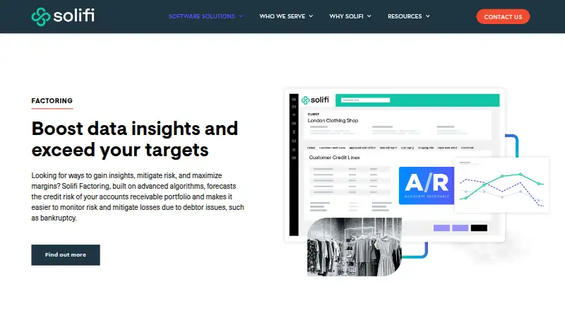 Solifi Factoring's website