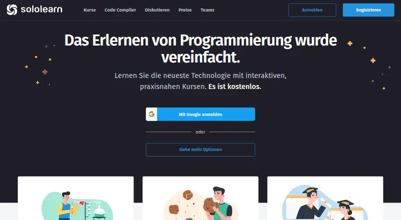 Sololearn's website