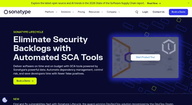 Sonatype Lifecycle's website