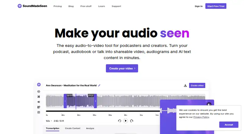 SoundMadeSeen's website