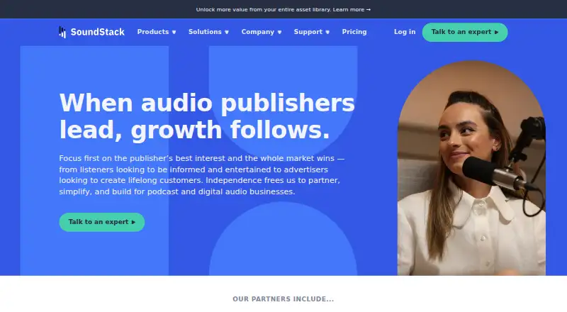 SoundStack's website