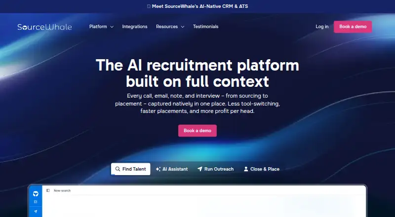 SourceWhale's website
