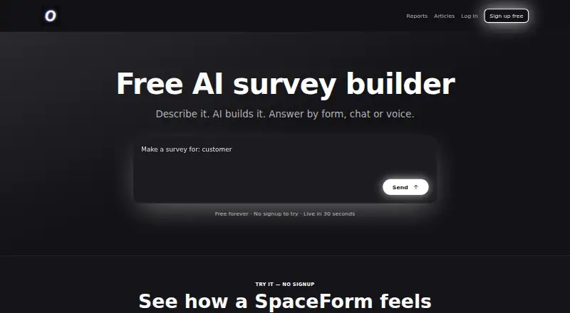 SpaceForms's website