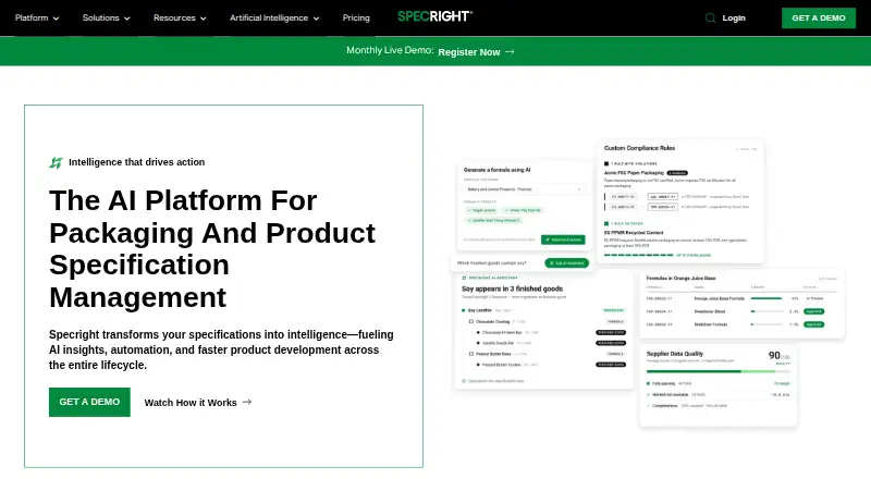 Specright's website