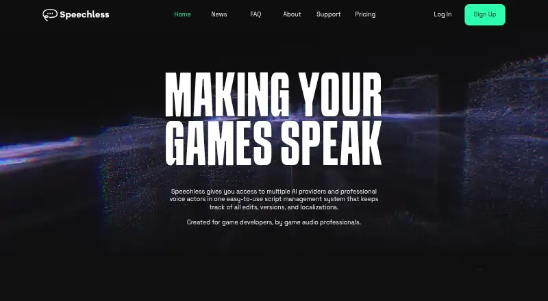 Speechless's website