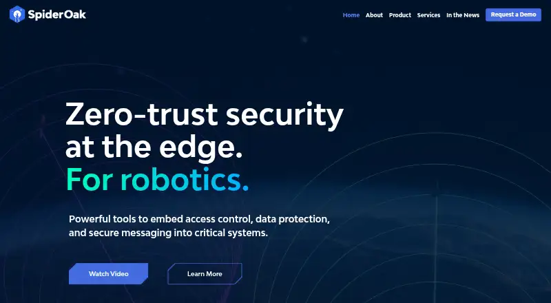 The SpiderOak homepage