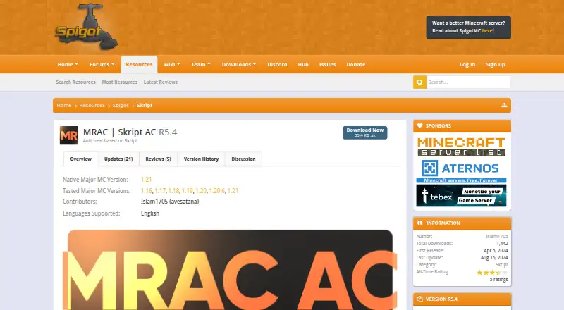 MRAC's website