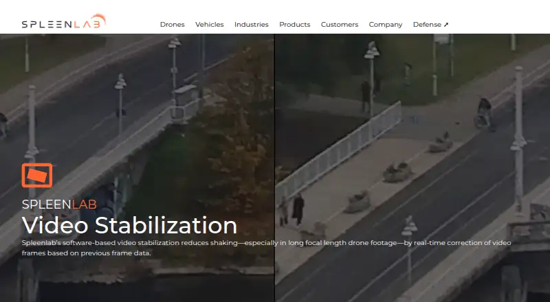 Spleenlab Video Stabilization's website