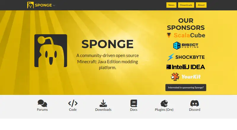 Sponge's website