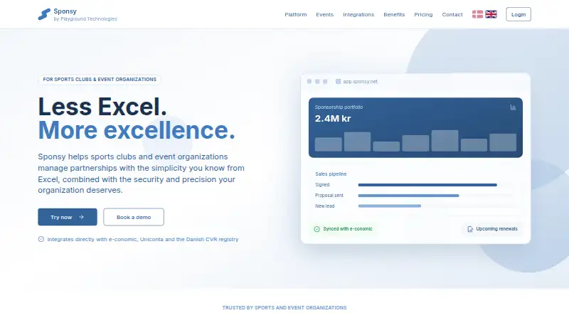 Sponsy's website