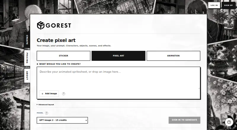Gorest Sprite's website