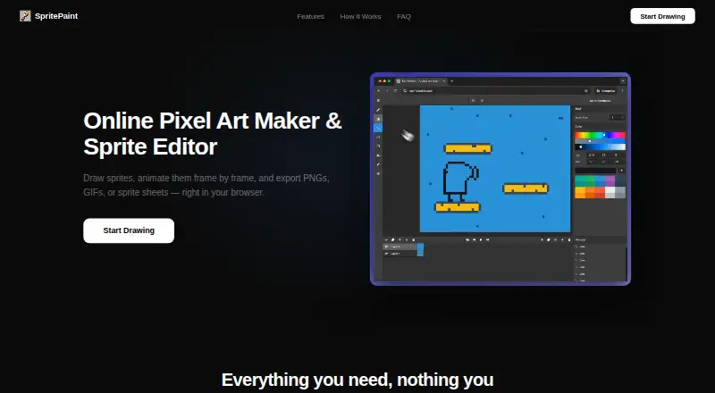SpritePaint's website