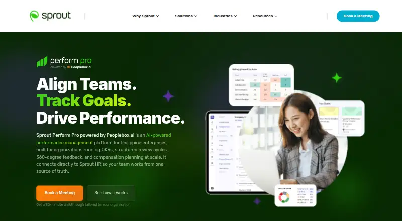 Sprout Perform Pro's website