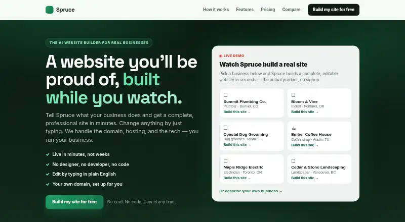 The Spruce homepage