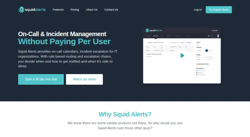 Squid Alerts's website