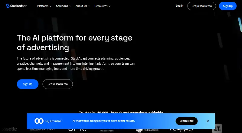 StackAdapt's website