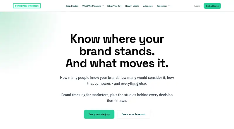 Standard Insights's website