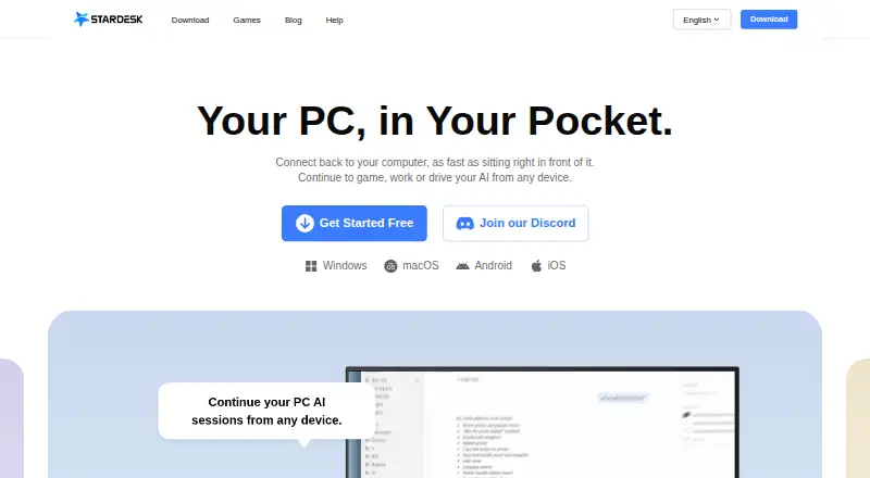 StarDesk's website