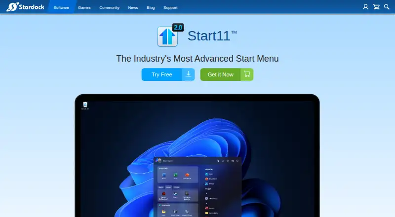 Start11's website