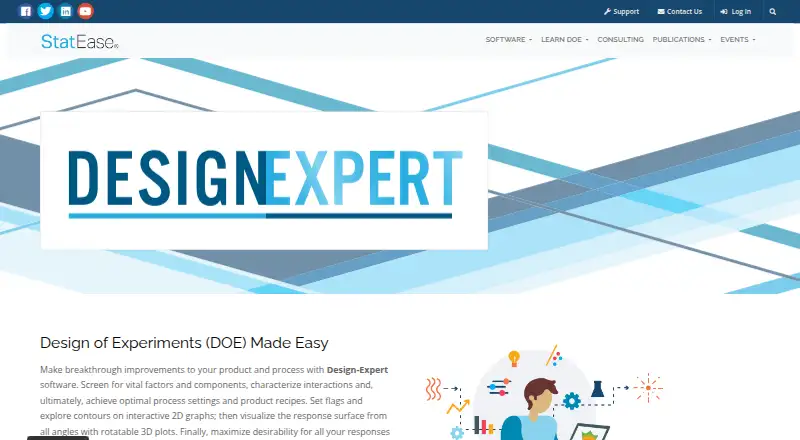 Design-Expert's website