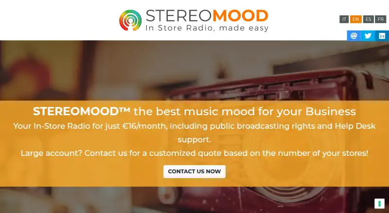Stereomood's website