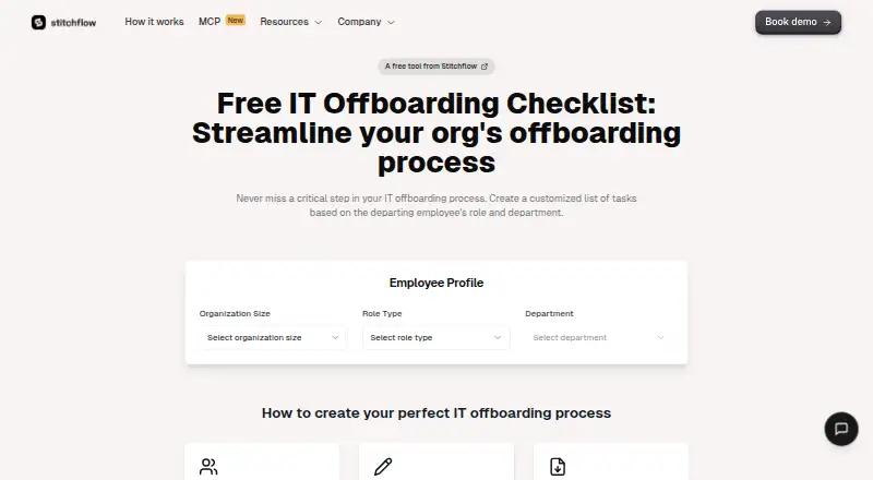 The OffboardIT homepage