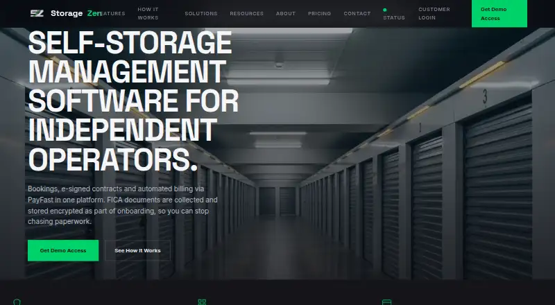 StorageZen's website