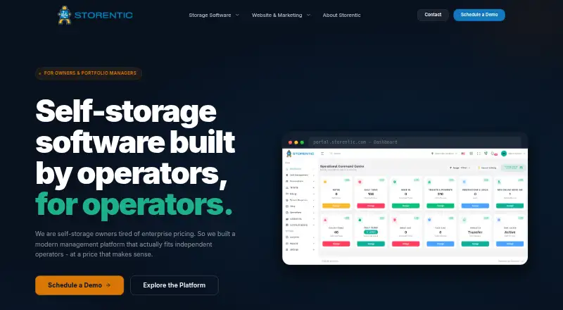 Storentic Portal's website