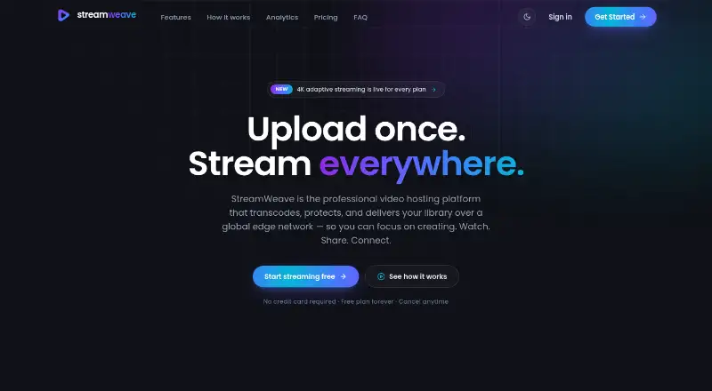 StreamWeave's website