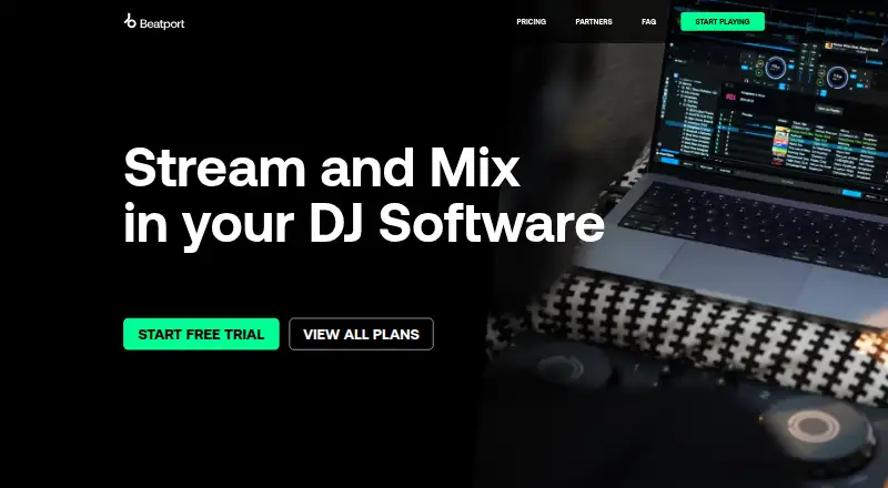 Beatport Streaming's website