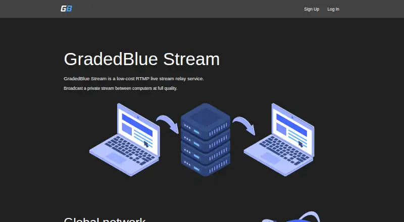 GradedBlue Stream's website