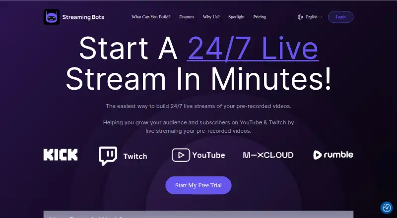 Streaming Bots's website
