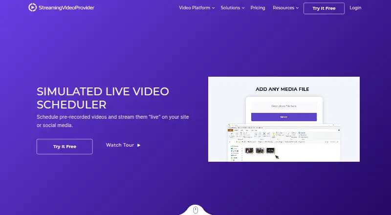 StreamingVideoProvider Scheduler's website