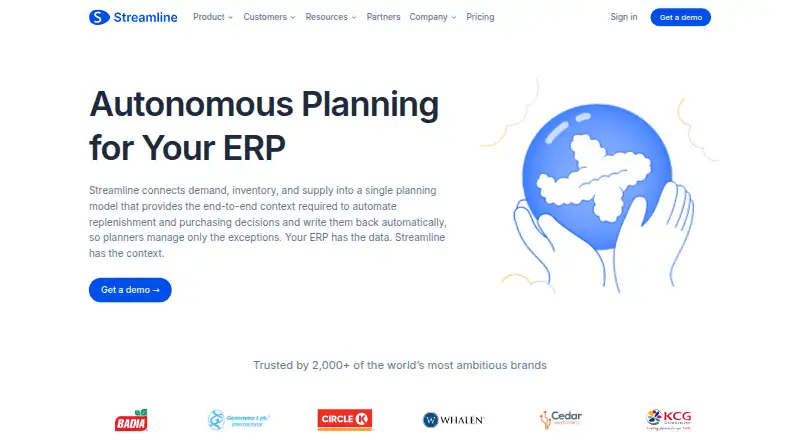 Streamline's website