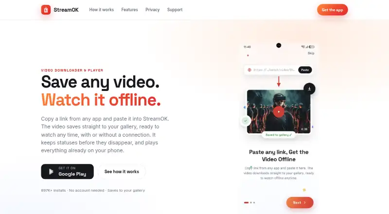 StreamOK's website