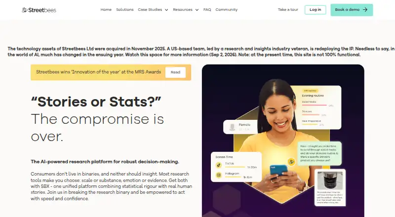 Streetbees's website
