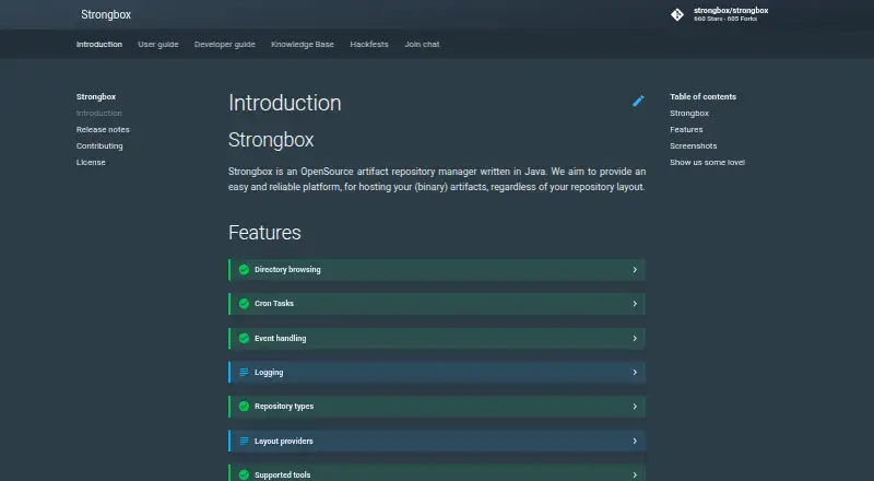 Strongbox's website